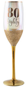 SALE Glitter Aged Champagne Glasses 150ml