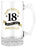Beer Stein With Handle 490ml '' Happy 18th Birthday''