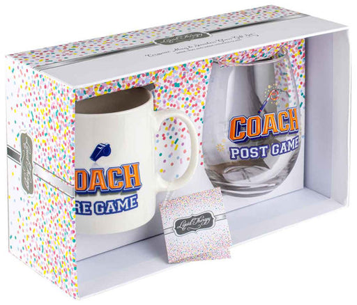 Coach Pre/Post Game Mug And Stemless Set