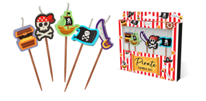 Pirate Cake Candles 5 Pack