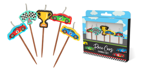 Race Car Candles 5 Pack