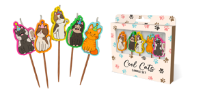 Cool Cats Cake Candles 5 Pack