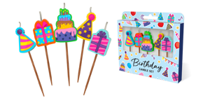 Birthday Celebration Cake Candles 5 Pack