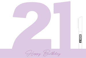 21st Periwinkle Purple Signature Block