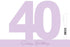 40th Periwinkle Purple Signature Block