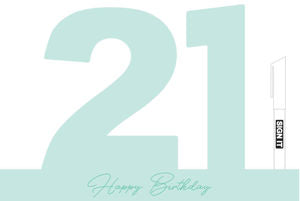 21th Minty Green Signature Block