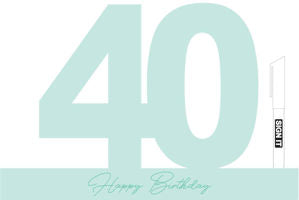 40th Minty Green Signature Block