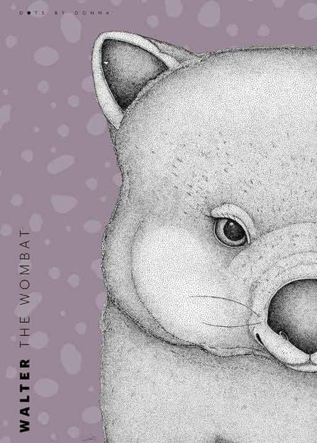 Dots By Donna Walter The Wombat Cotton Tea Towel