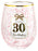 Happy 30th Birthday Pretty Bow Stemless Glass 560ml