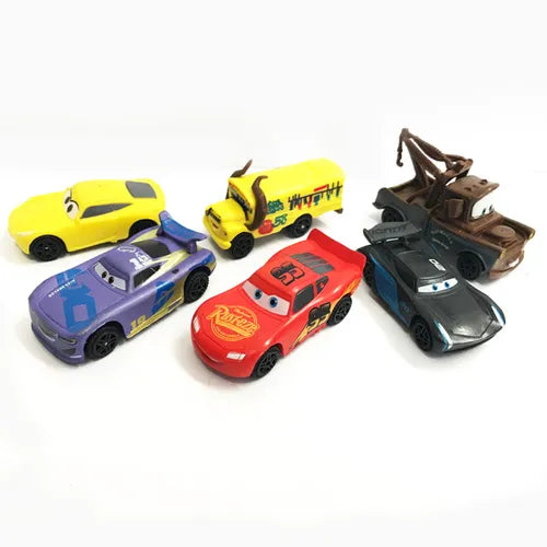 Cars Plastic Figurine 6 Piece Set