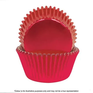 Cake Craft 390 Red Foil Baking Cups Pack Of 72