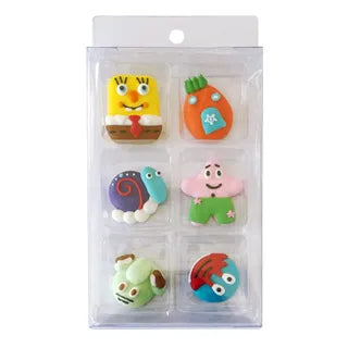 Edible Kids Sugar Decorations 6 Piece Pack