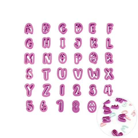 Cake Craft Alphabet And Number Cutter Set