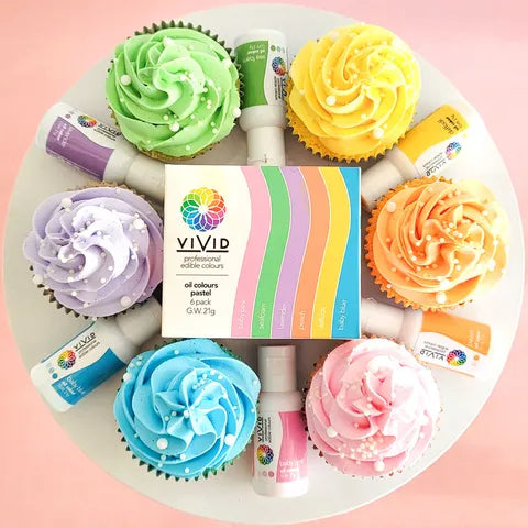 Vivid Pastel Pack Oil Colour 6 Pack 21 Gram
