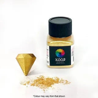 Vivid Super Gold Edible Metallic Dust 10 Grams