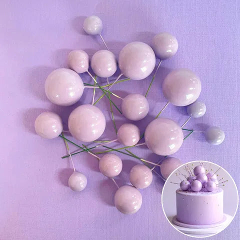 Lilac Ball Toppers 20Pcs
