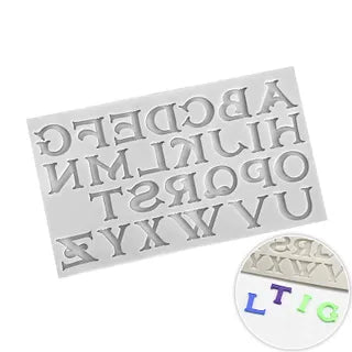 Bronzetti Upper Case Letters Silicone Mould