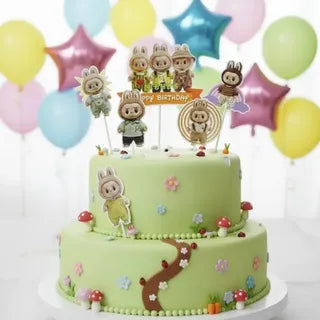 Labubu Cake Topper Set 6 Pieces