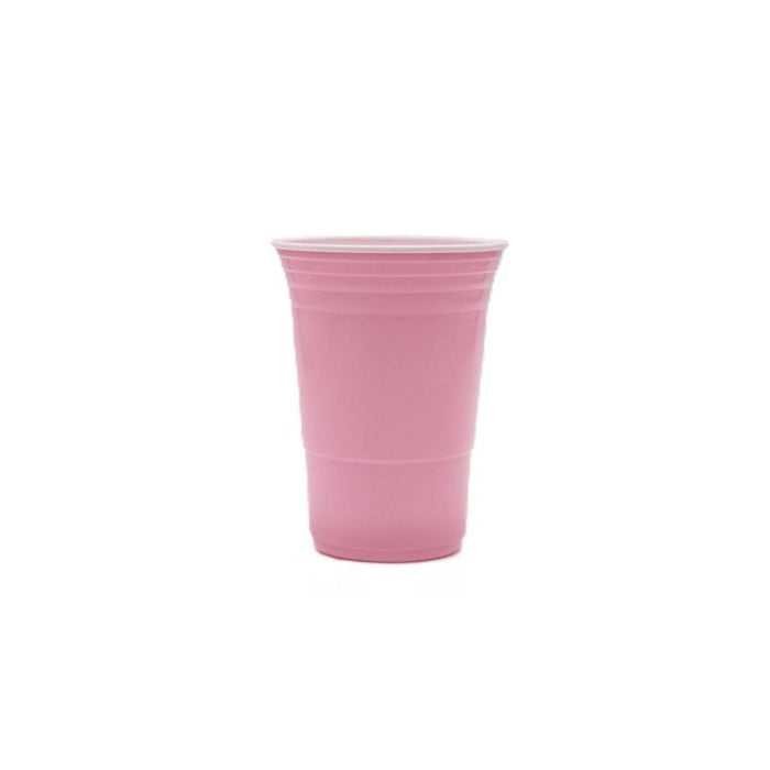 Pink Plastic Party Cup 450ml 50 Pack