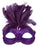 Daniella Purple With Feathers Eye Mask