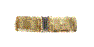 Gold Sequin Elastic Gold Belt