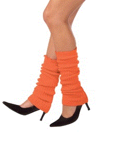 Neon Orange Leg Warmers