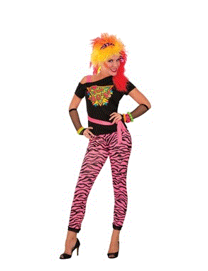 80's Wild Child Adult Costume 12-14