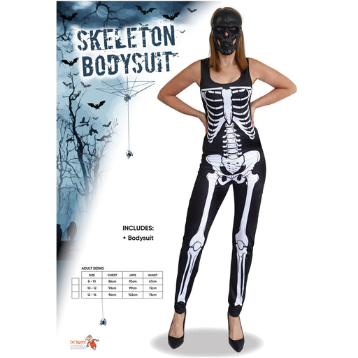 Skeleton Bodysuit Size 12 to 14