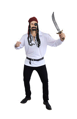 Pirate Shirt - White - Standard