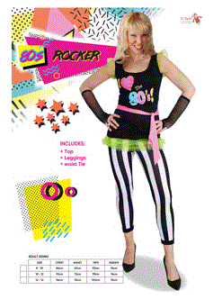 80's Rocker Female Adult Costume