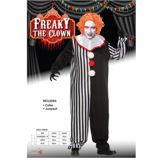 Scary Clown Costume Medium