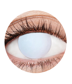 Blind White EyeFX Contact Lenses