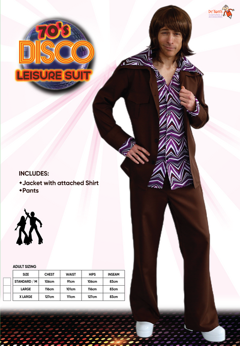 Brown Leisure Suit - Extra Large