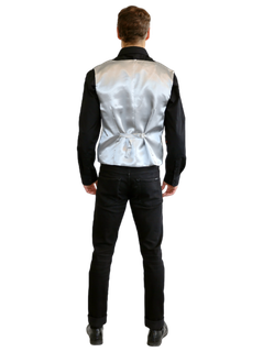 Silver Sequin Vest - Large