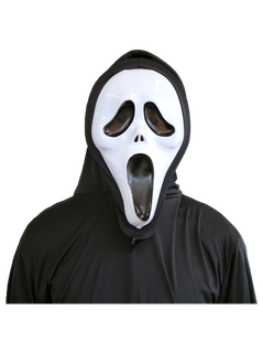 Screaming Ghost Mask With Hood