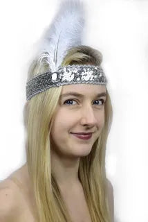 Silver Flapper Headband