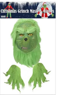 Christmas Grinch Mask & Gloves