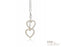 Double Pearl Hearts Drop Keepsake