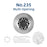 No. 235 Multi-Opening Medium Stainless Steel Piping Tip