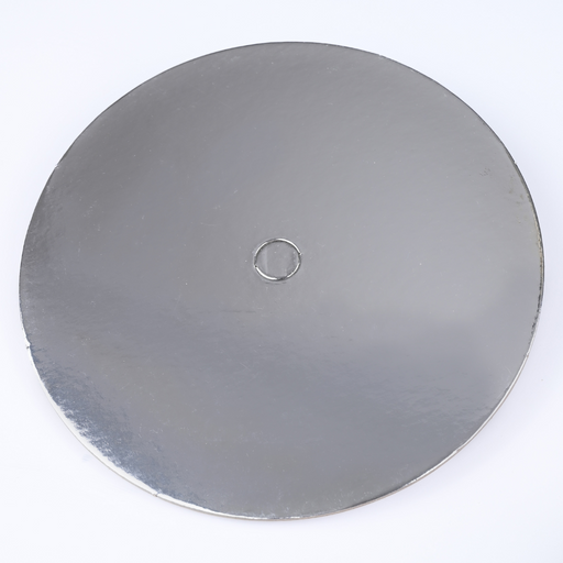 BULK BUY Cake Board - 10 Inch 2.5mm Silver Card Board/Slip Board Perforated 10 PACK