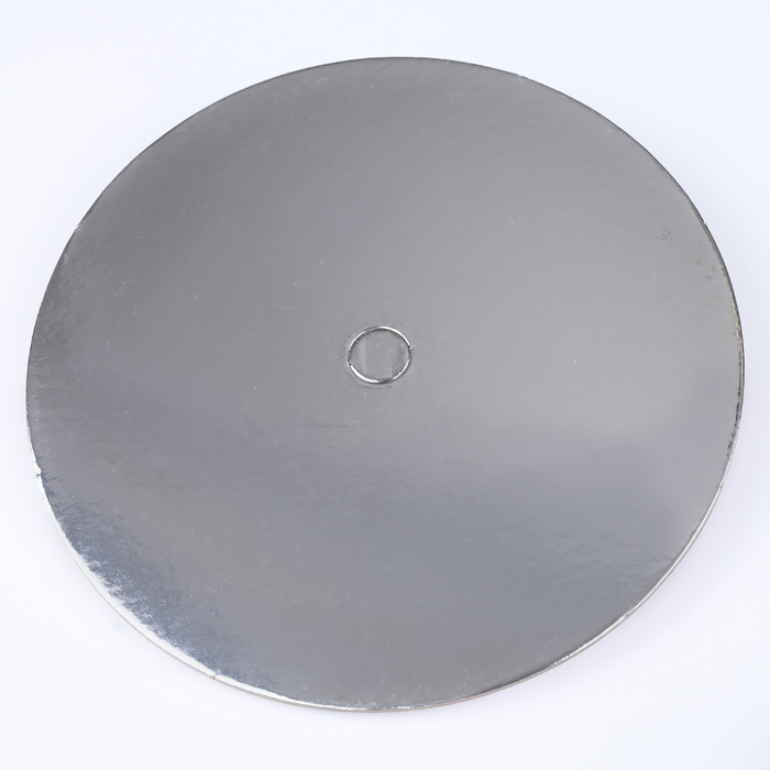 BULK BUY Cake Board - 8 Inch 2.5mm Silver Card Board/Slip Board Perforated 10 PACK