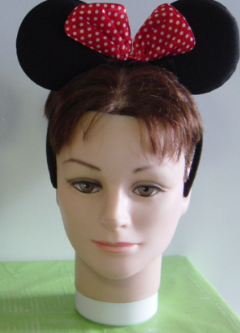 Minnie Mouse Headband With Red Bow