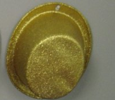Gold Glitter Top Hat