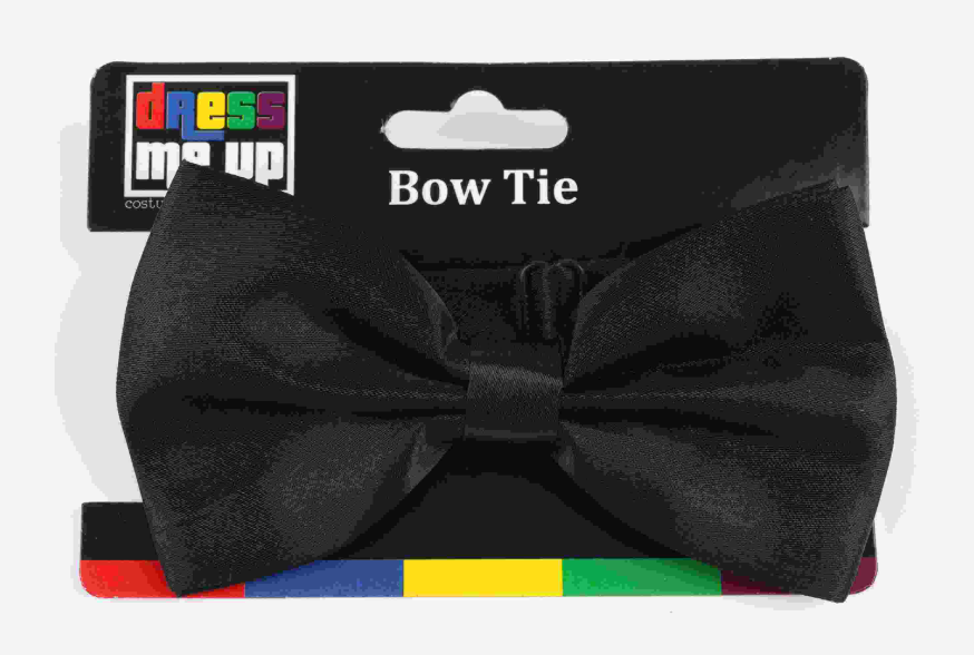 Plain Black Bow Tie