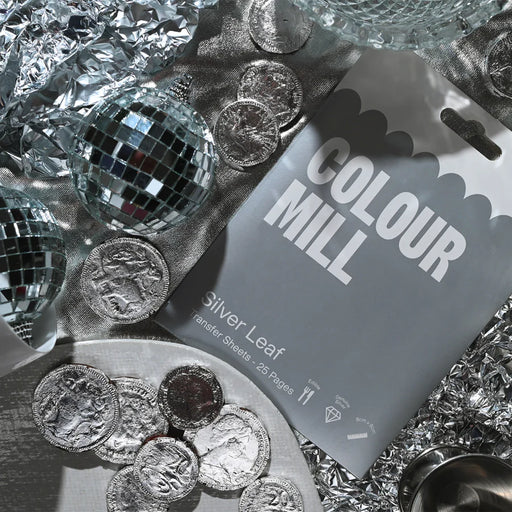 Colour Mill Edible  Silver Leaf 5 Sheets