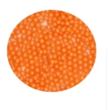 Pearly Orange Sugar Pearls 4mm 56g
