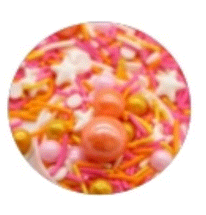 Peach-A-Boo Sprinkle Mix 56g