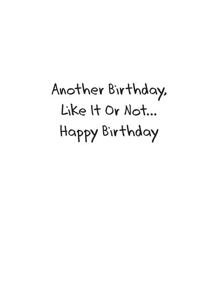 The Senility Prayer Birthday Card