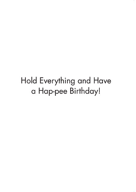 Urology Department. Can You Hold? What Do You Think?! Birthday Card