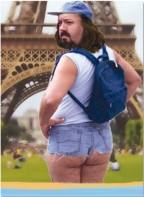 Birthday Card Man With Butt Hanging